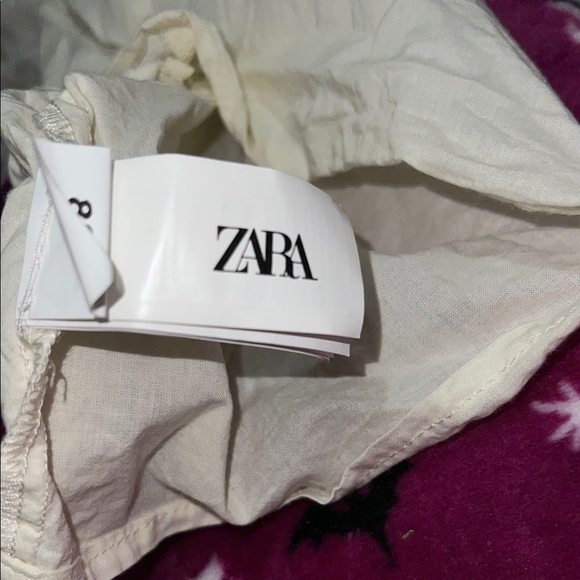 Zara Cream Lace Long Sleeve Top - Picture 9 of 9